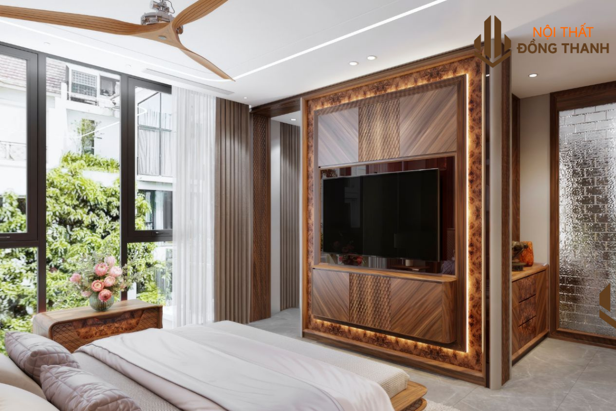 Không gian phòng thoáng nhờ thiết kế cửa sổ rộng