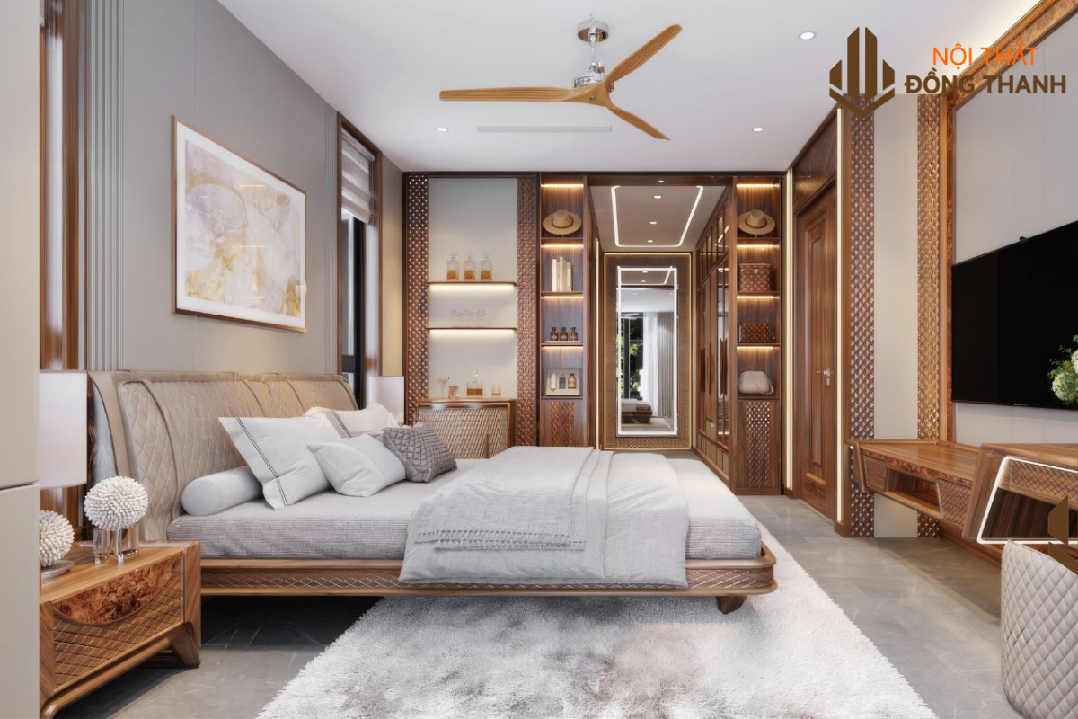 Tường và trần nhà được xử lý tinh tế