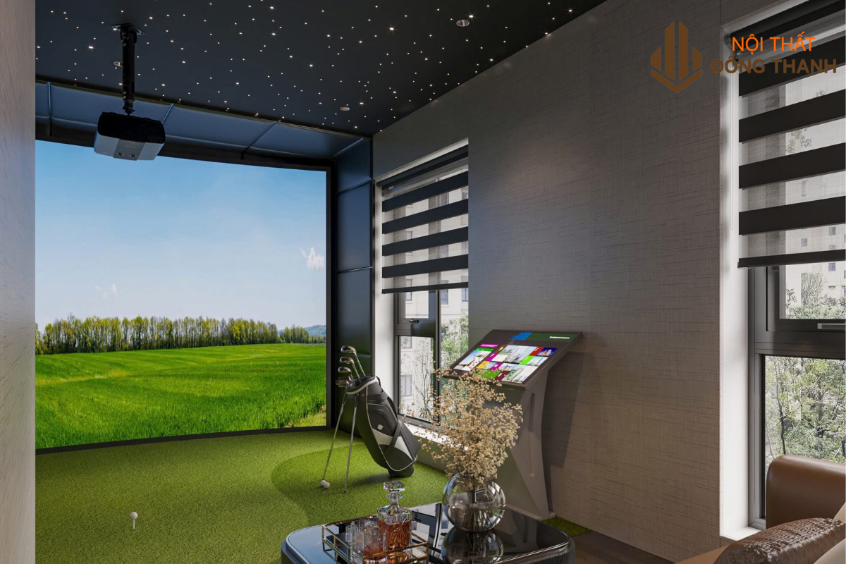 Thiết kế sân chơi golf nhỏ gọn, tiện lợi khi thư giãn