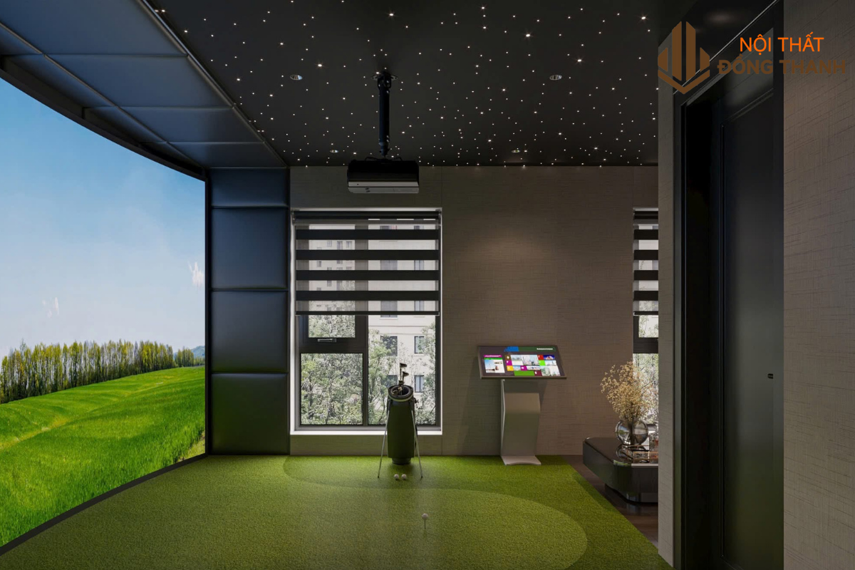 Thiết kế sân chơi golf nhỏ gọn, tiện lợi khi thư giãn