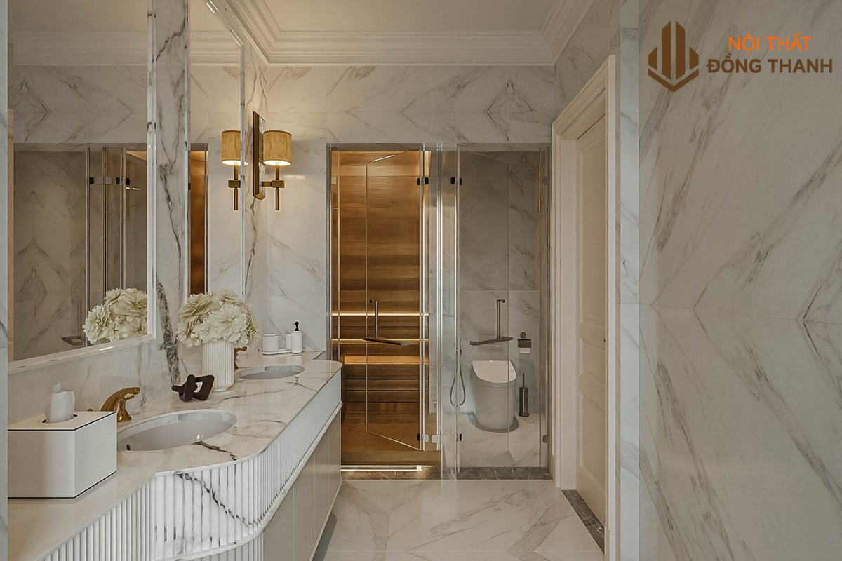 Không gian khô - ướt được tách riêng biệt phù hợp với nhu cầu từ gia chủ