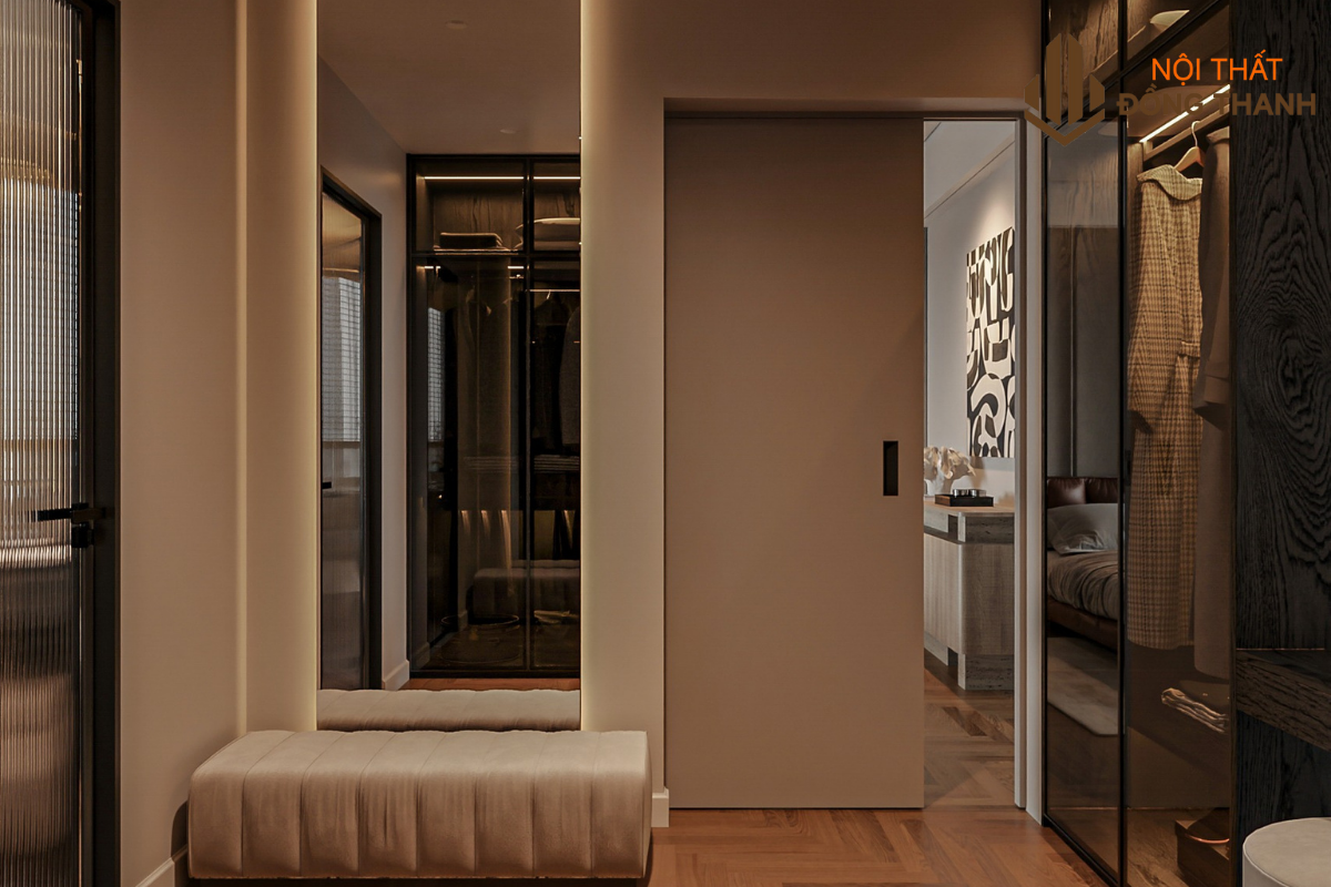 Nội thất phòng ngủ được đầu tư giúp mang lại trải nghiệm ấn tượng