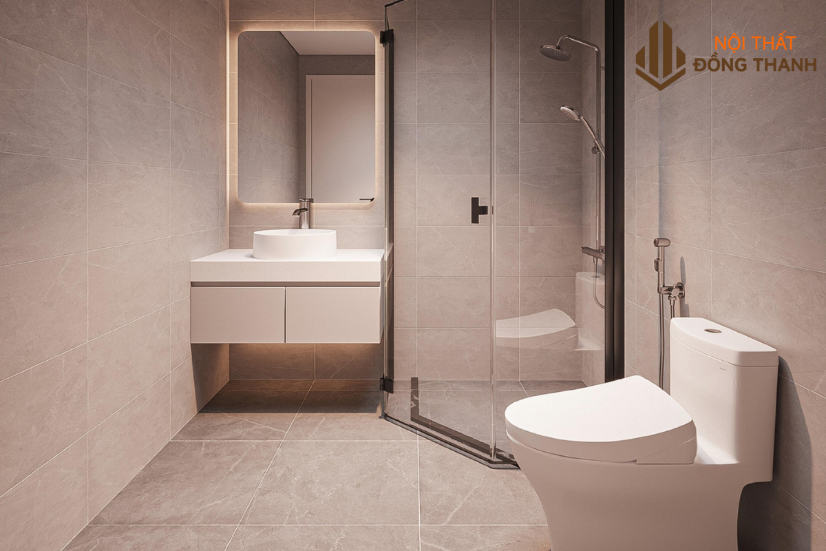 Phòng sáng màu sáng sử dụng thiết bị cao cấp