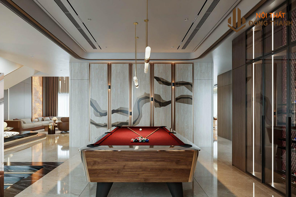 Có không gian giải trí với bàn bi-a