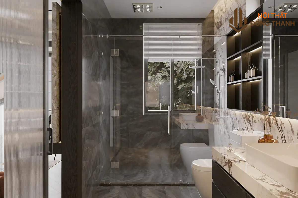 Không gian phòng tắm khép kín hiện đại