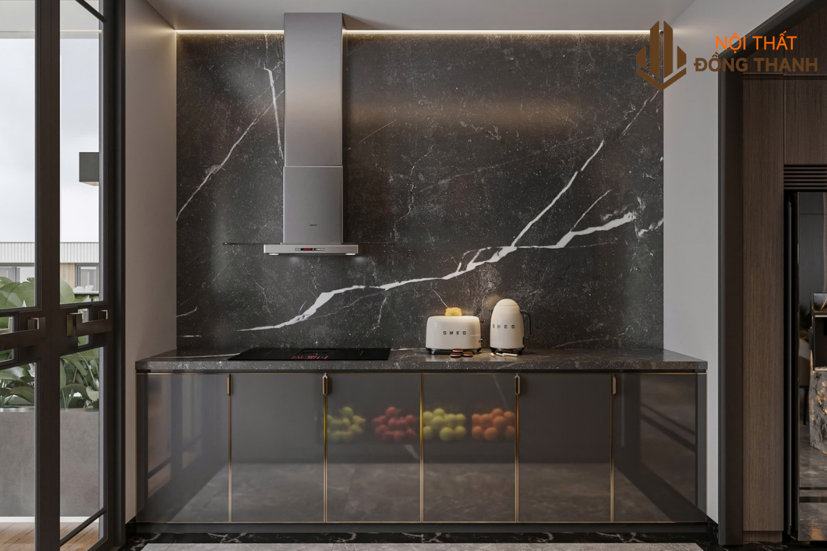 Khu vực rửa củ quả và hút mùi riêng biệt