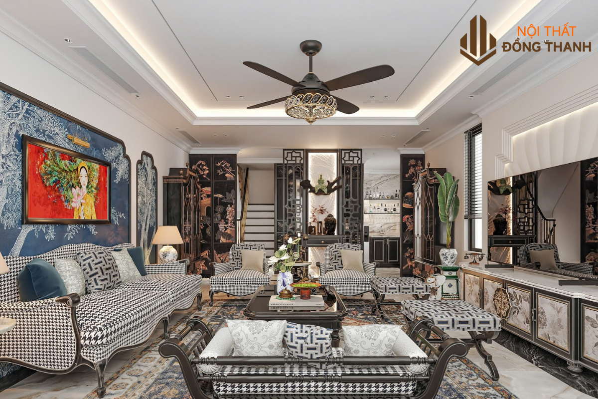 Màu sắc và nội thất được sắp xếp hài hòa