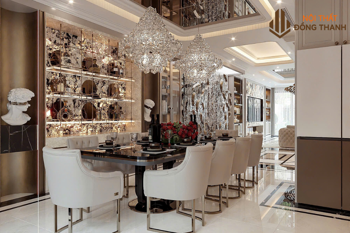 Phòng bếp với thiết kế luxury tinh tế