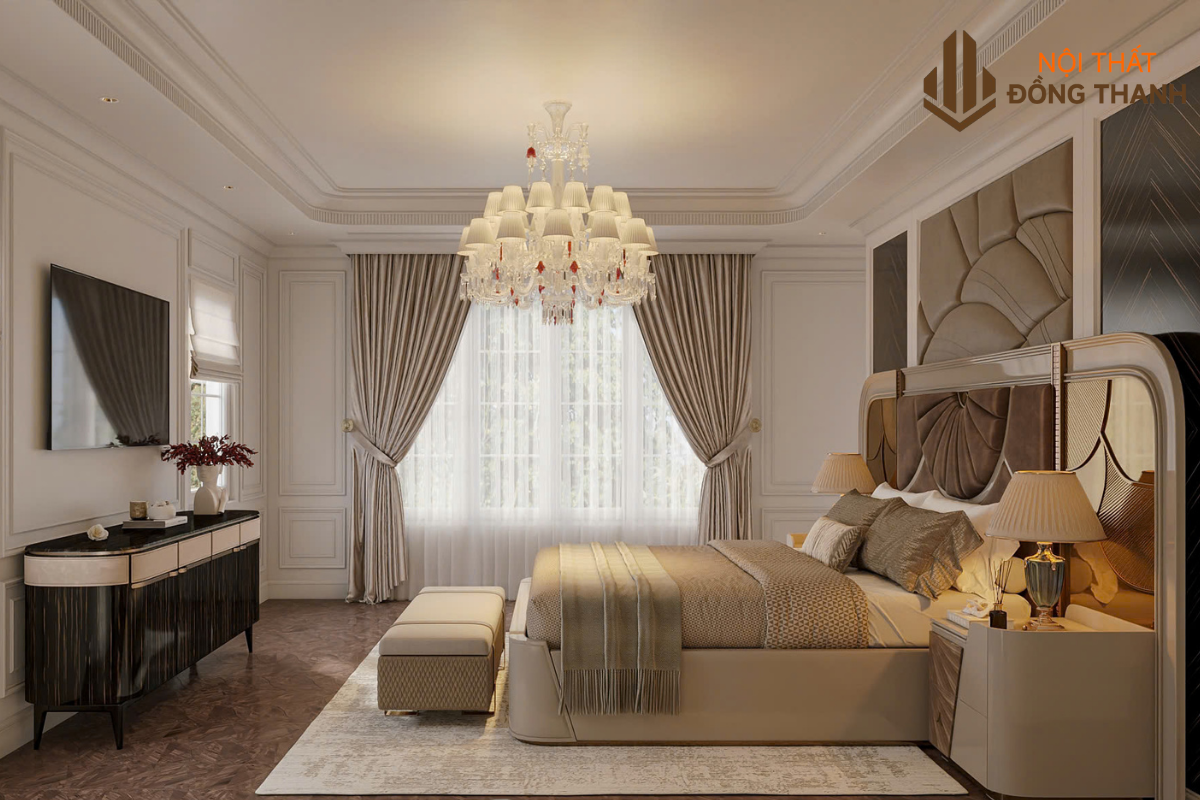 Tone màu vàng trắng kem hài hòa với phong cách chung