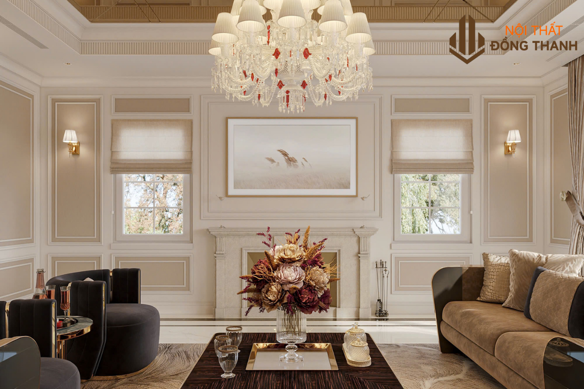 Đường nét chạm khắc mềm mại với các chi tiết trang trí độc đáo