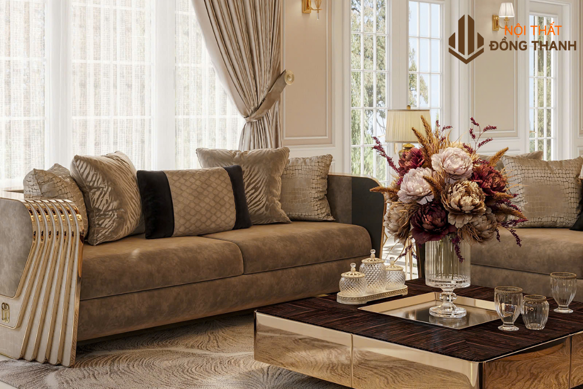 Sử dụng nội thất cao cấp, phù hợp với vị thế của gia chủ