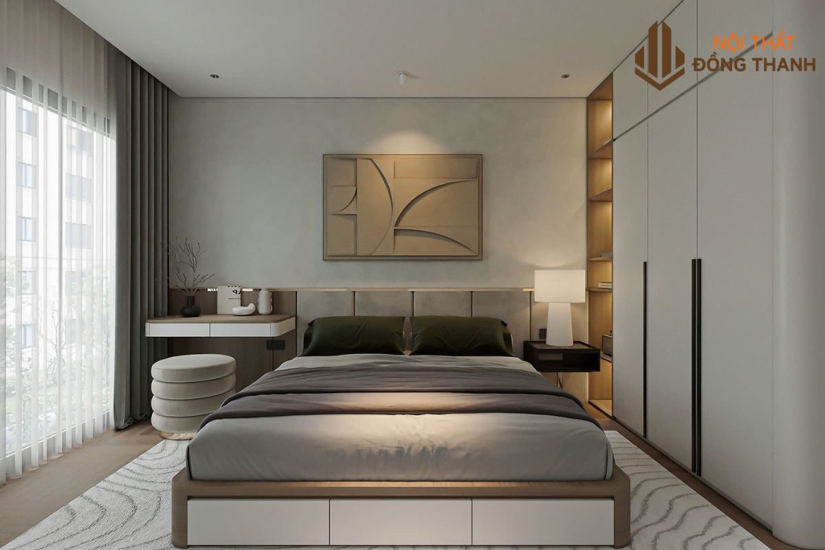 Phòng ngủ phụ được thiết kế phù hợp cho khách hoặc người thân