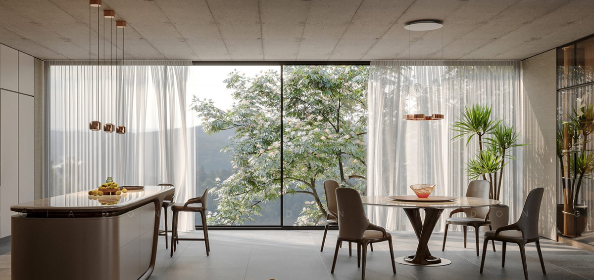 Gu sống đẳng cấp thể hiện trong không gian nội thất tối giản