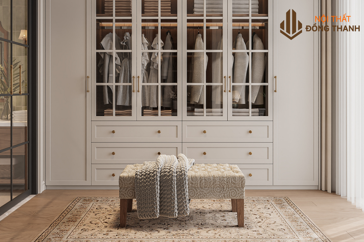 Hệ thống bàn làm việc kết hợp với nội thất