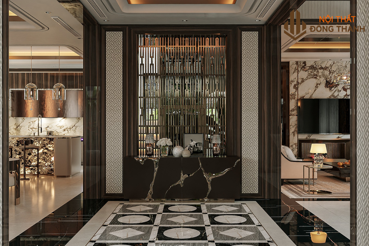 Hệ thống đèn pha lê mang lại ánh sáng lấp lánh