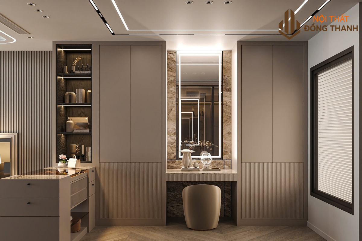 Bàn trang điểm kết hợp đèn led