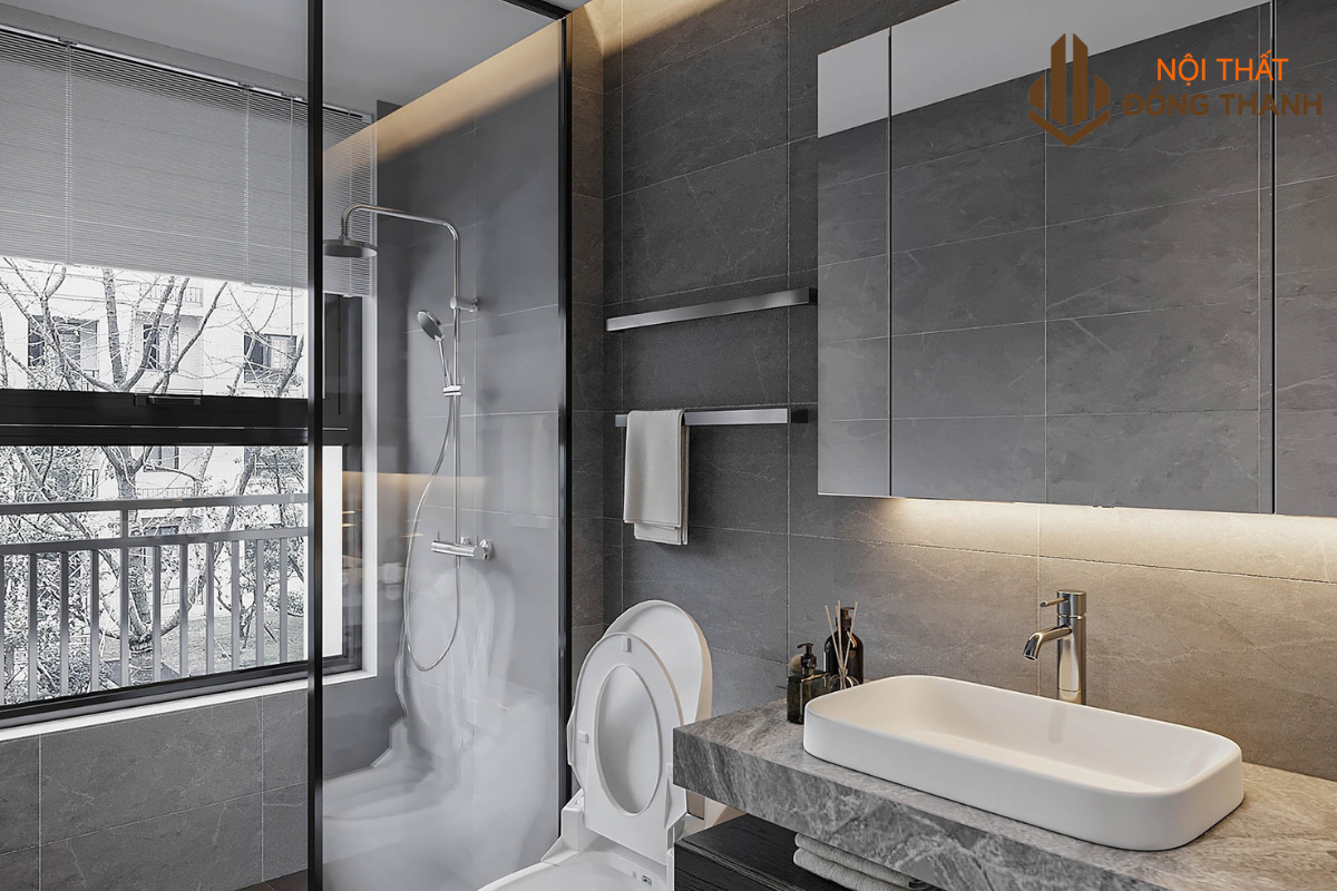 Có nhà tắm, vệ sinh khép kín với ban công rộng