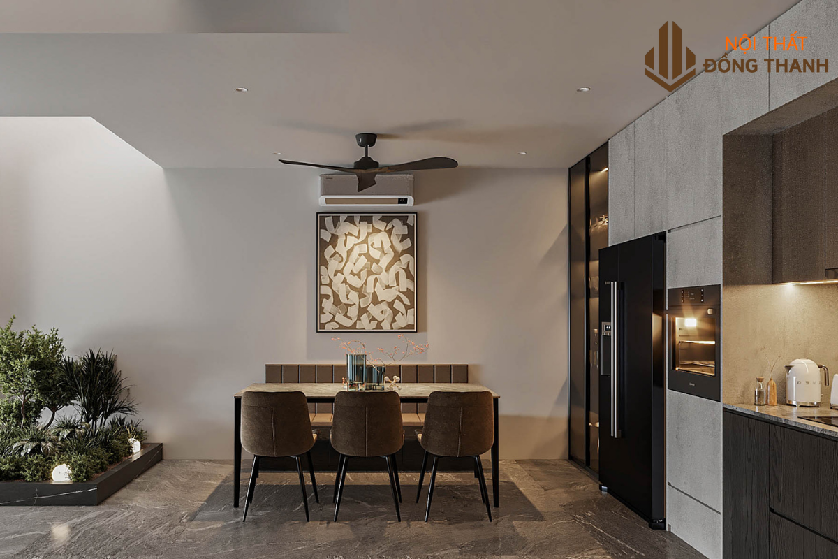 Phòng bếp hiện đại, giúp không gian thoáng