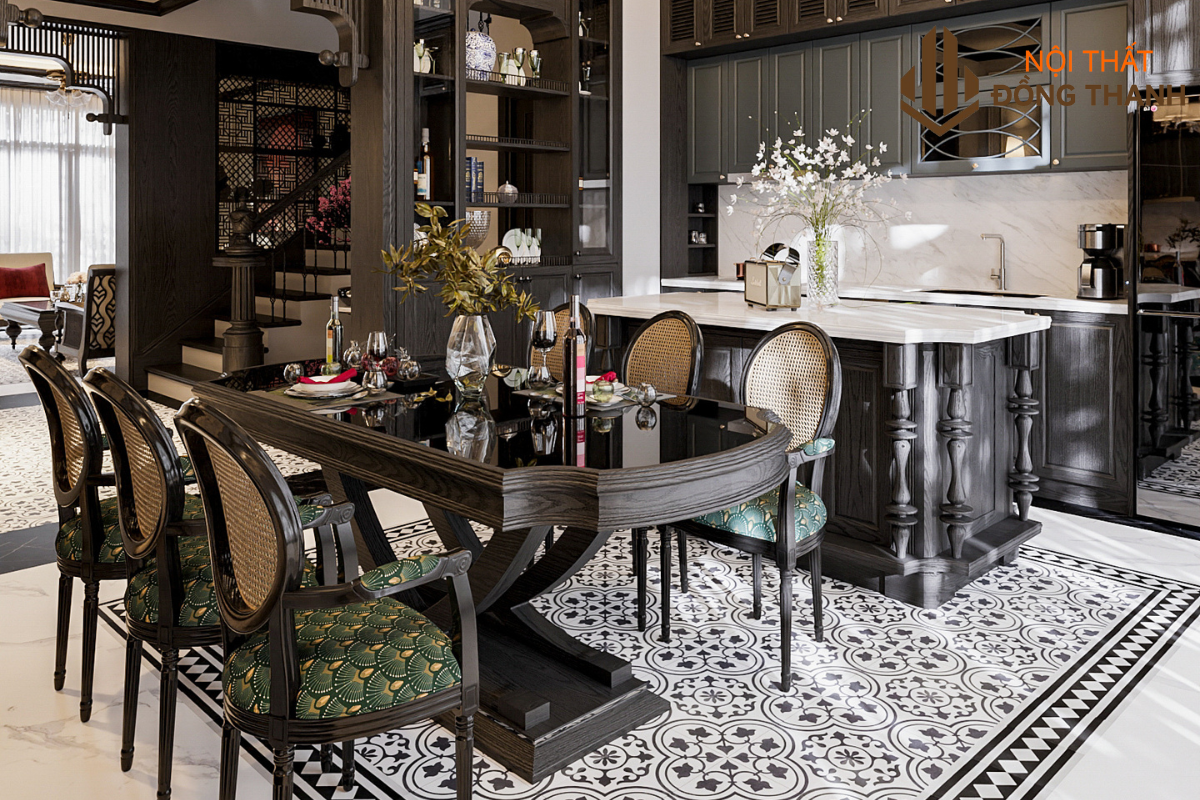 Không gian phòng bếp và phòng ăn tinh tế