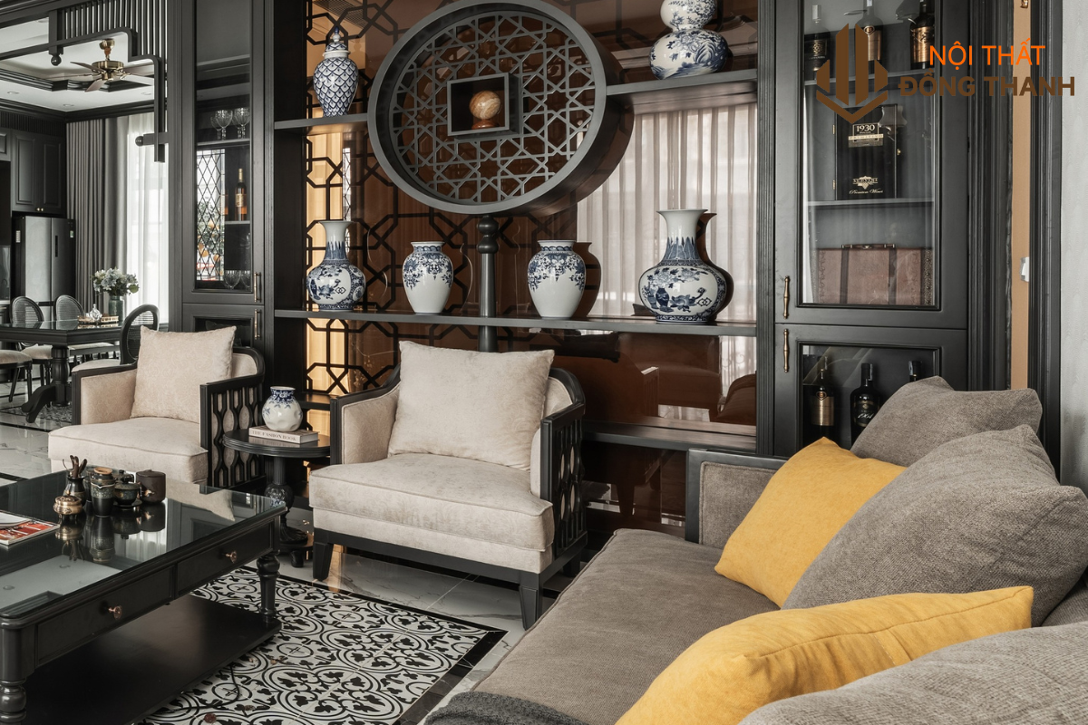 Màu sắc ấn tượng tạo điểm nhấn nổi bật cho không gian