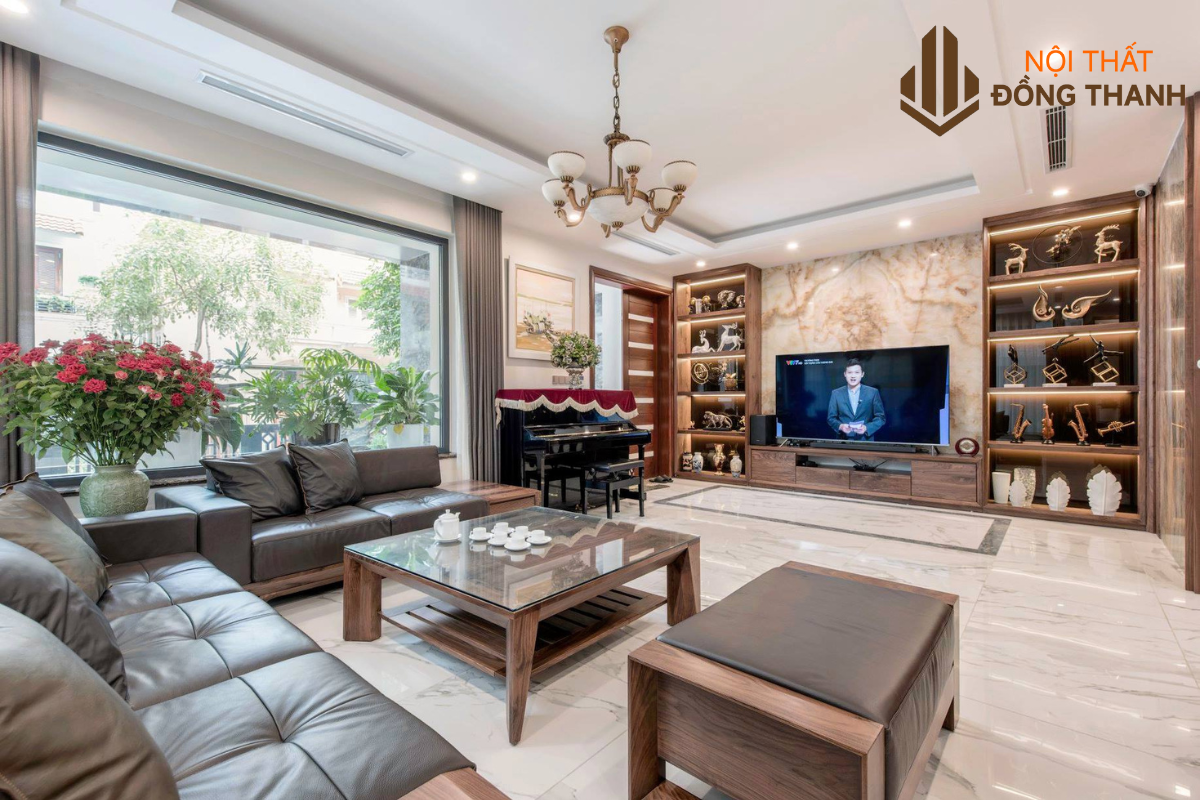 Gỗ sồi được ứng dụng trong phong cách thiết kế nội thất tân cổ điển