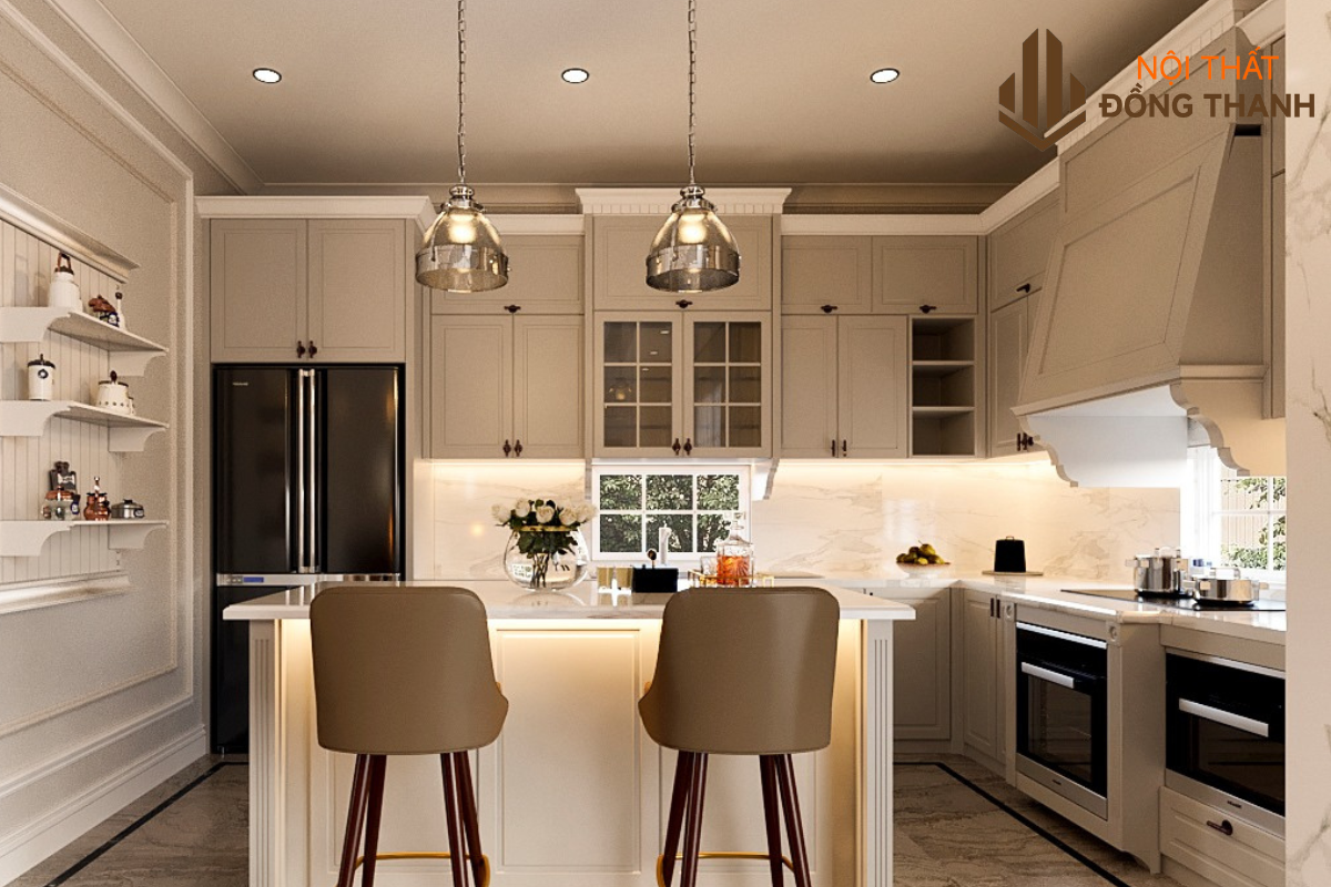 Gam màu ấm áp giúp công trình trở nên hài hòa