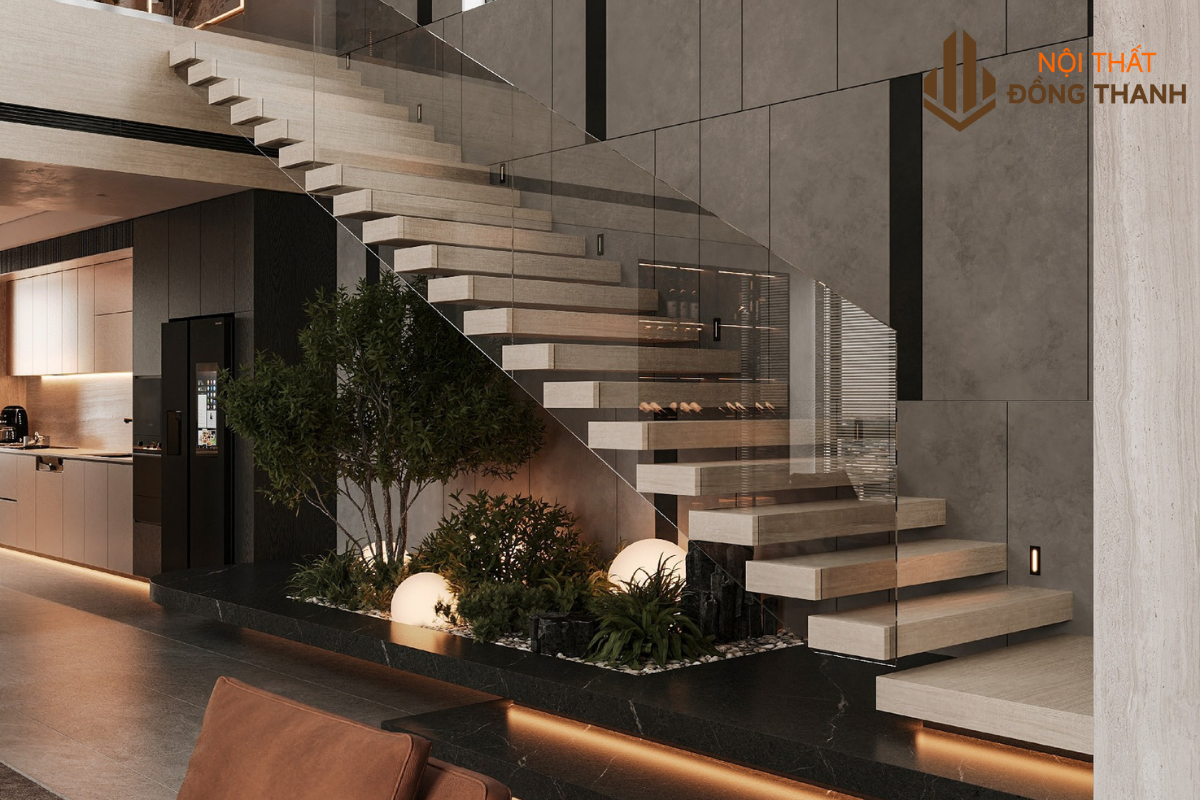 Phòng khách thiết kế Luxury với không gian thoáng