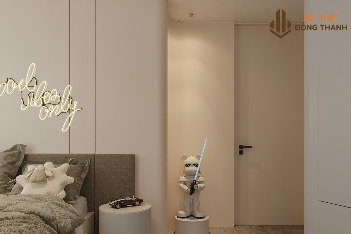 Phòng ngủ hiện đại với các phòng master và phòng ngủ phụ