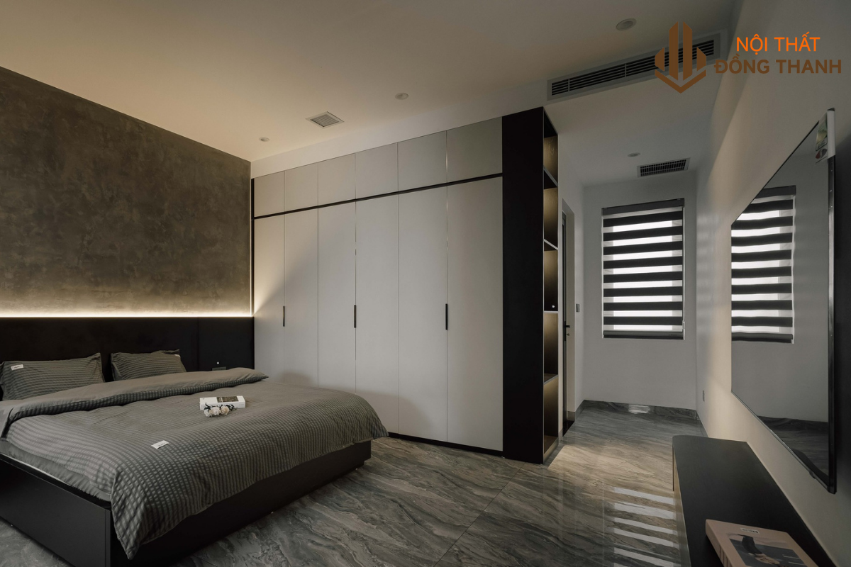 Phòng ngủ master rộng rãi, nội thất cao cấp