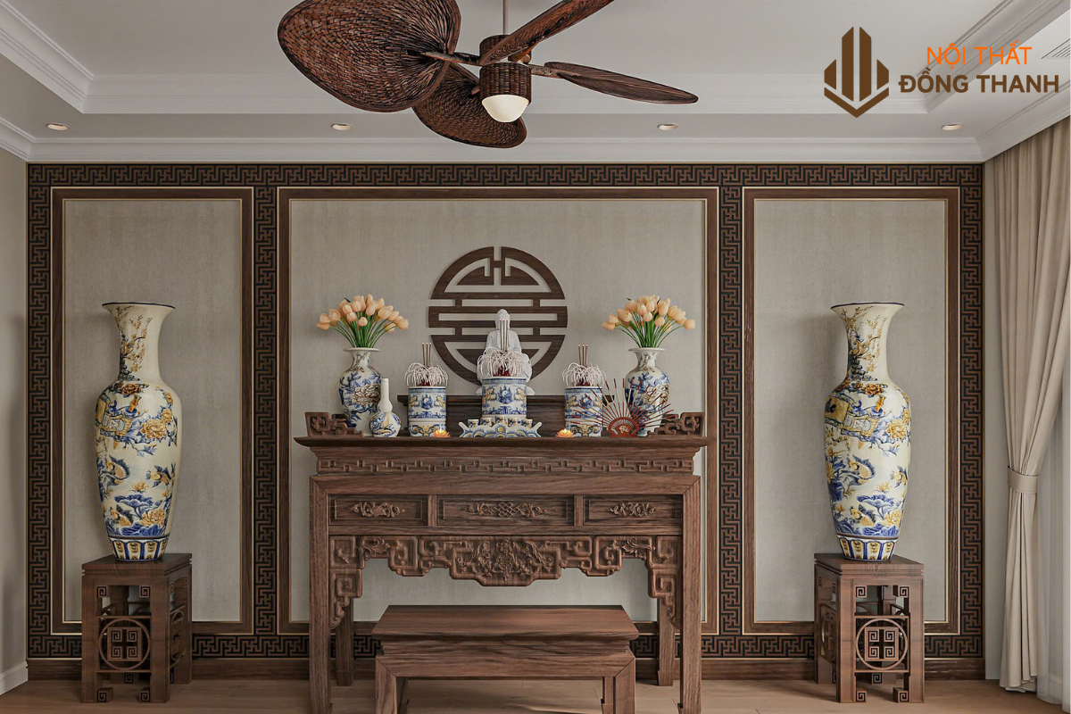 Phòng thờ trang nghiêm, thanh tịnh của dự án