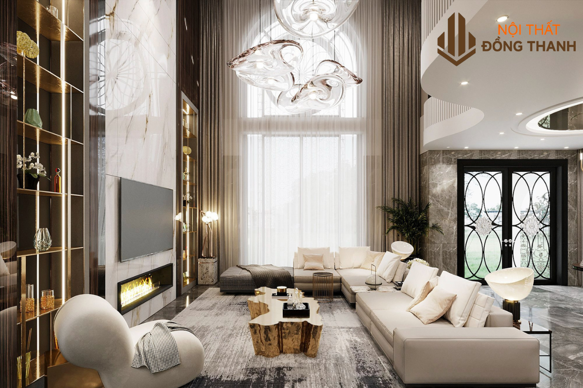 Không gian phòng khách hiện đại và sang trọng