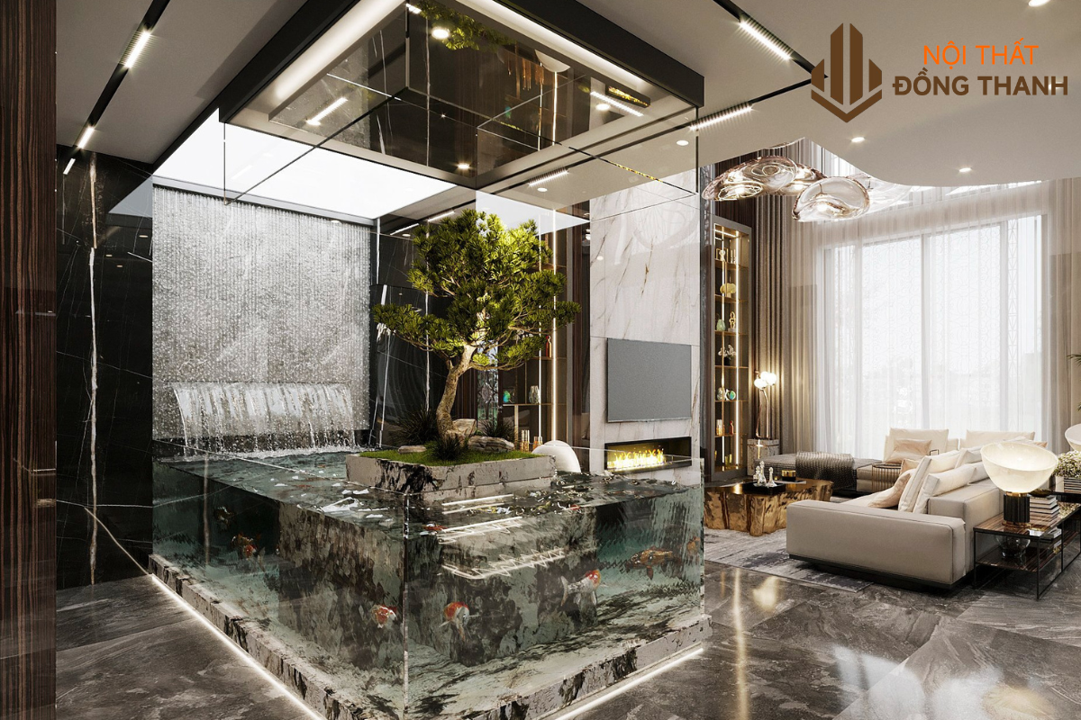 Sự kết hợp giữa nội thất và vật phẩm trang trí