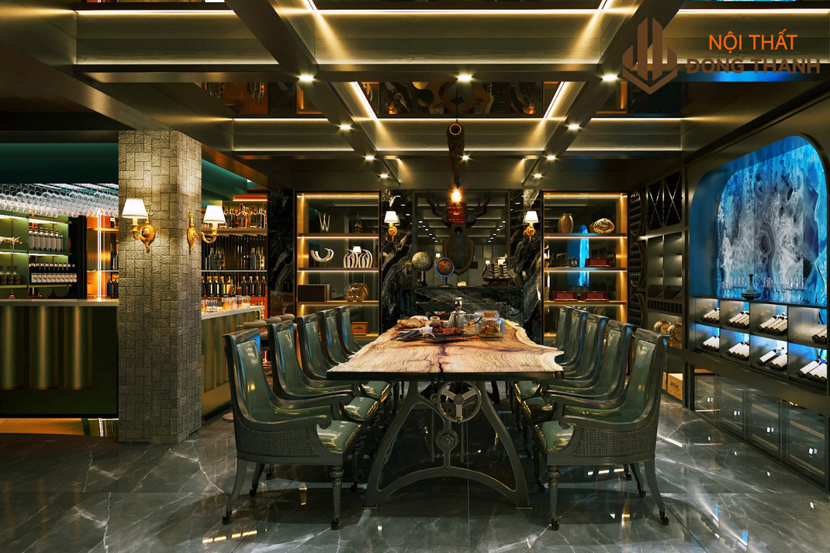 Dấu ấn đẳng cấp hiện hữu qua không gian phòng bếp và phòng ăn