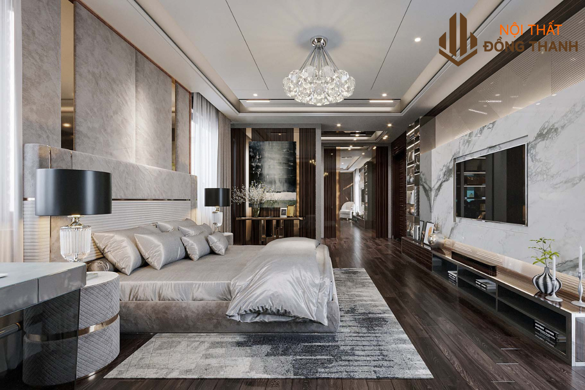 Phòng ngủ thư giãn tuyệt đối với không gian rộng