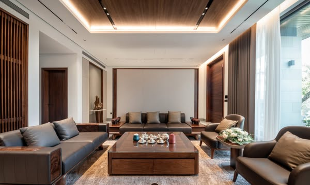 Thiết kế nội thất gỗ óc chó cho