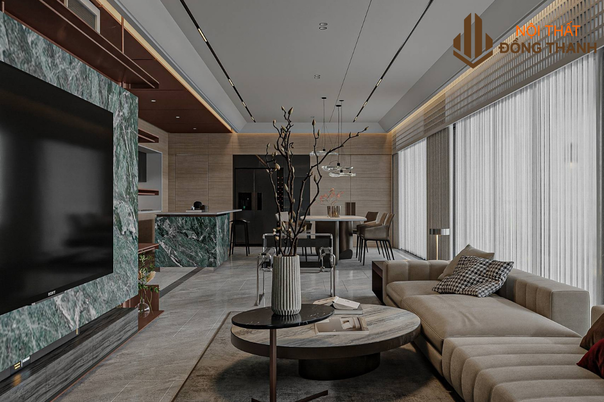 Sử dụng các chất liệu cao cấp, xứng tầm vị thế của gia chủ