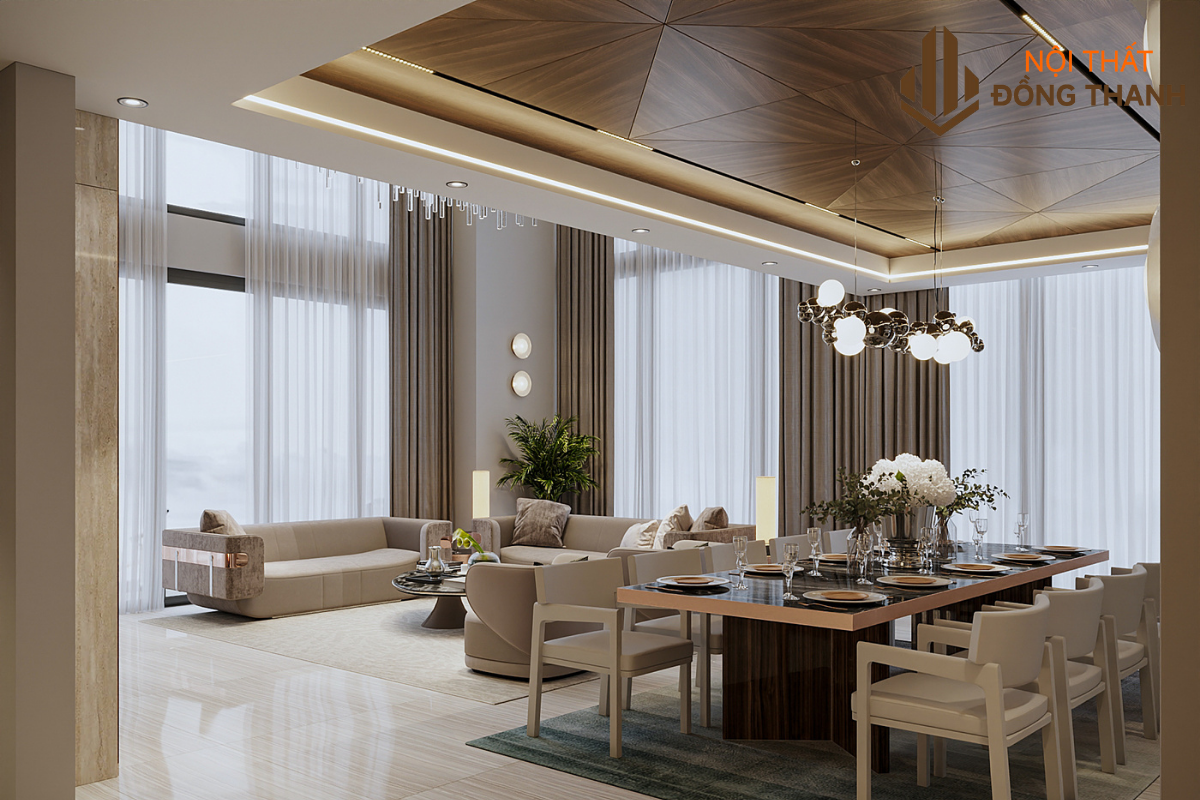 Không gian thiết kế nội thất Penthouse phong cách Bắc Âu