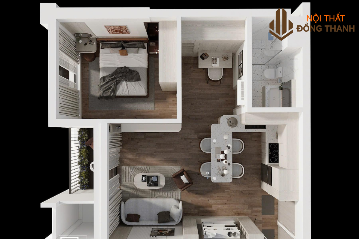 Tiến hành thiết kế phối cảnh 3D sống động