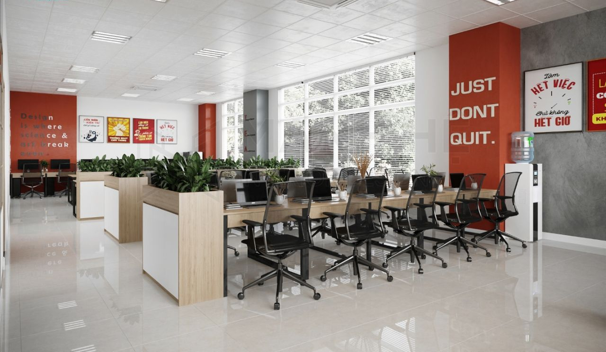 Văn phòng làm việc thiết kế mở, tăng kết nối
