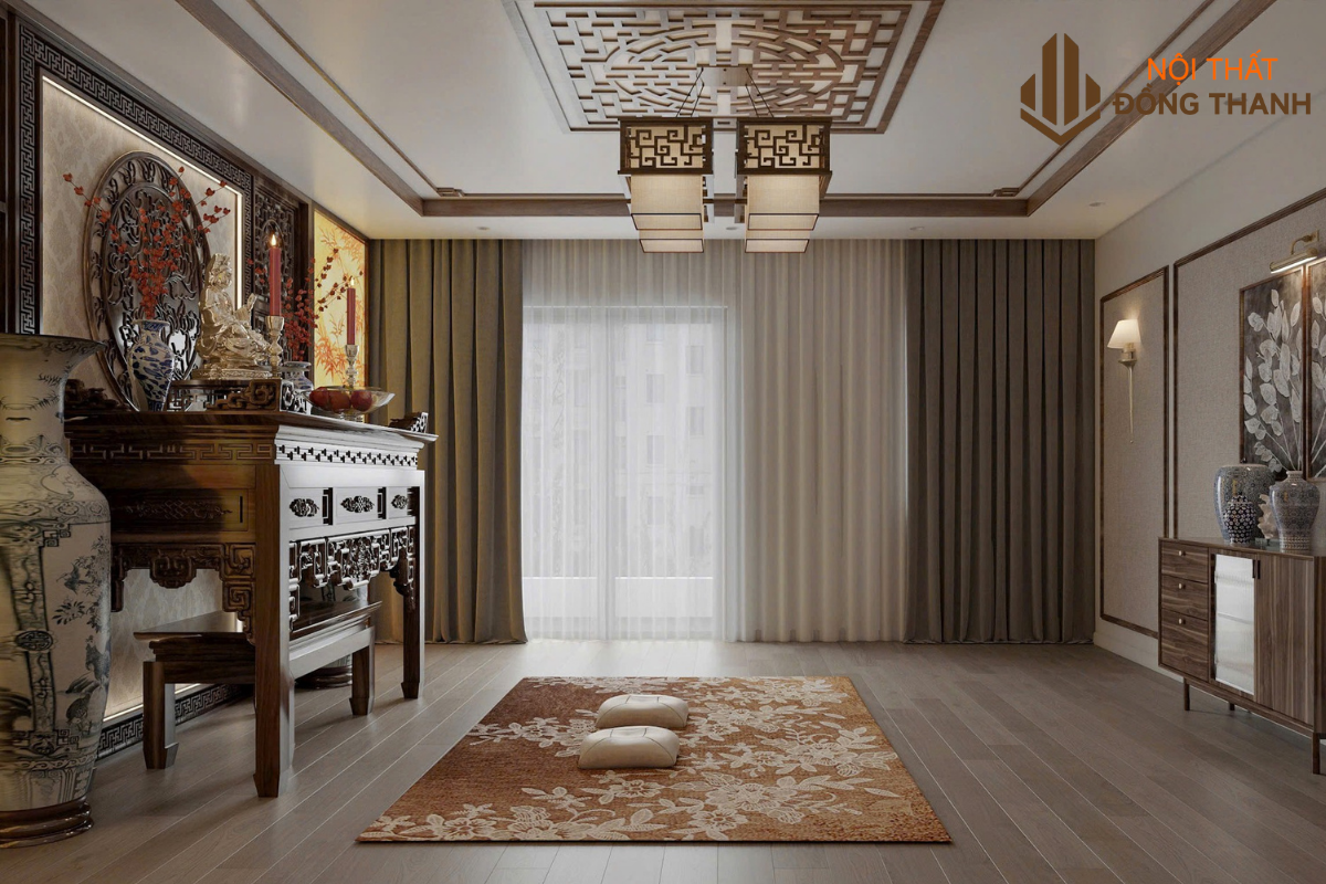 Không gian rộng với cửa sổ lớn thu hút sinh khí