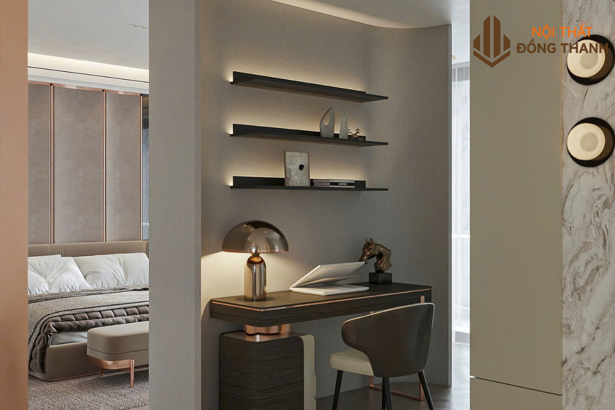 Kết hợp không gian làm việc tiện nghi