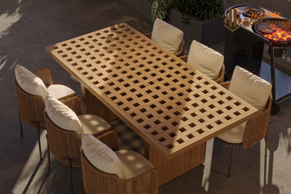 Không gian kết hợp cùng cây cối giúp thư giãn